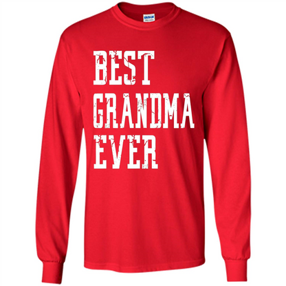 Best Grandma Ever T-Shirt - Grandparents Day T-shirt Red