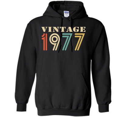 Vintage 1977 - 40th birthday gift shirt t-shirt Black