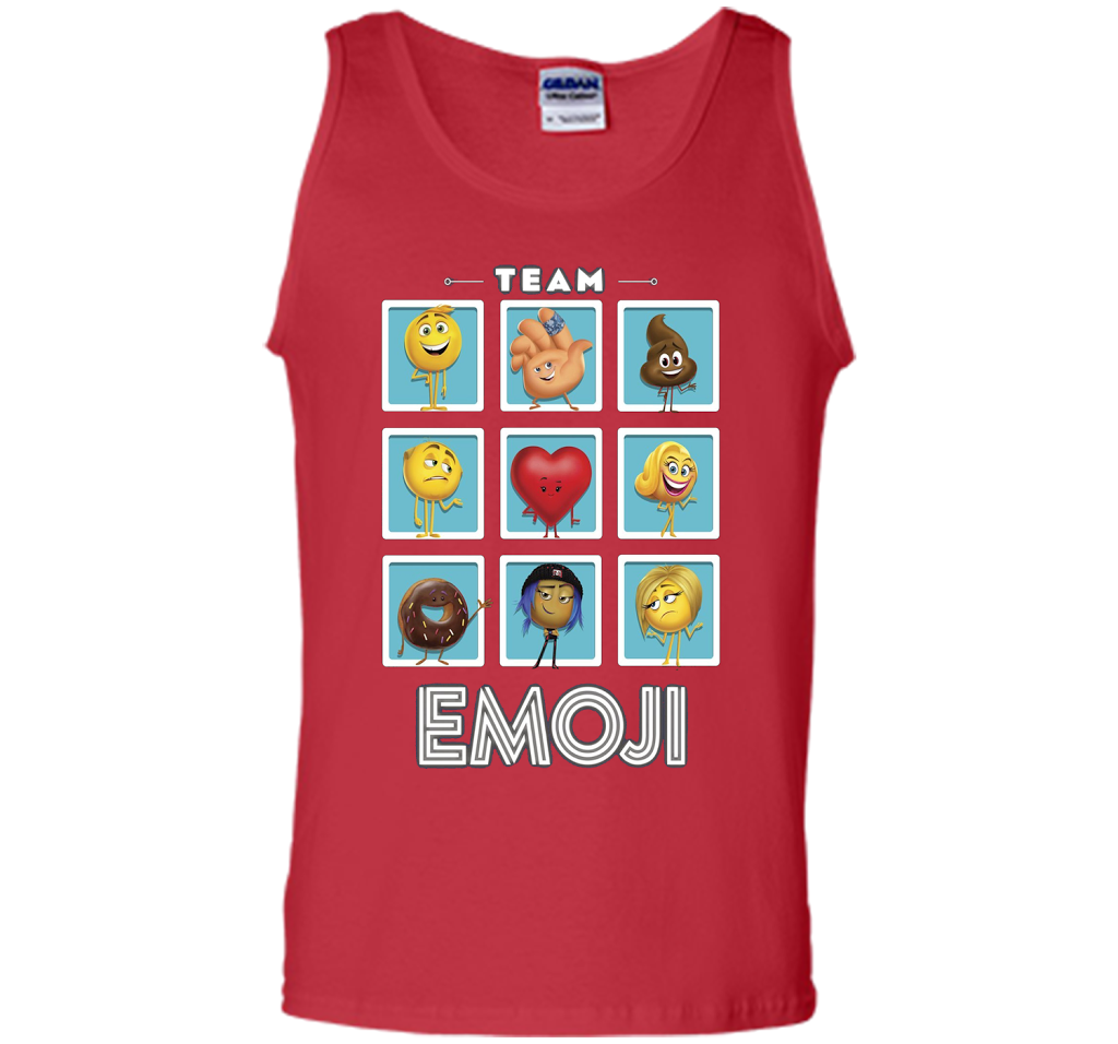 The Emoji Movie Team Emoji Panels Graphic T-Shirt shirt Red