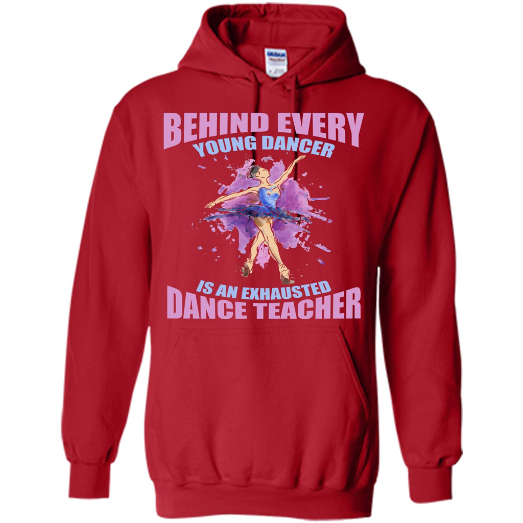 Dancer T-shirt Behind Every Young Dancer Red