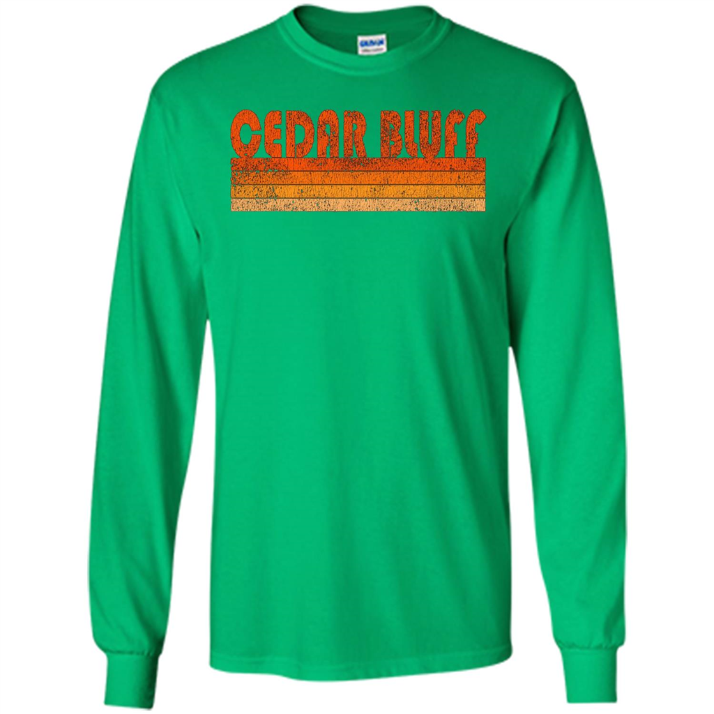 Vintage Retro Cedar Bluff Alabama T-shirt Irish Green