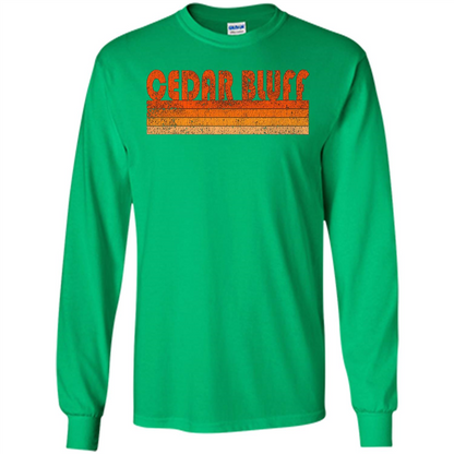 Vintage Retro Cedar Bluff Alabama T-shirt Irish Green