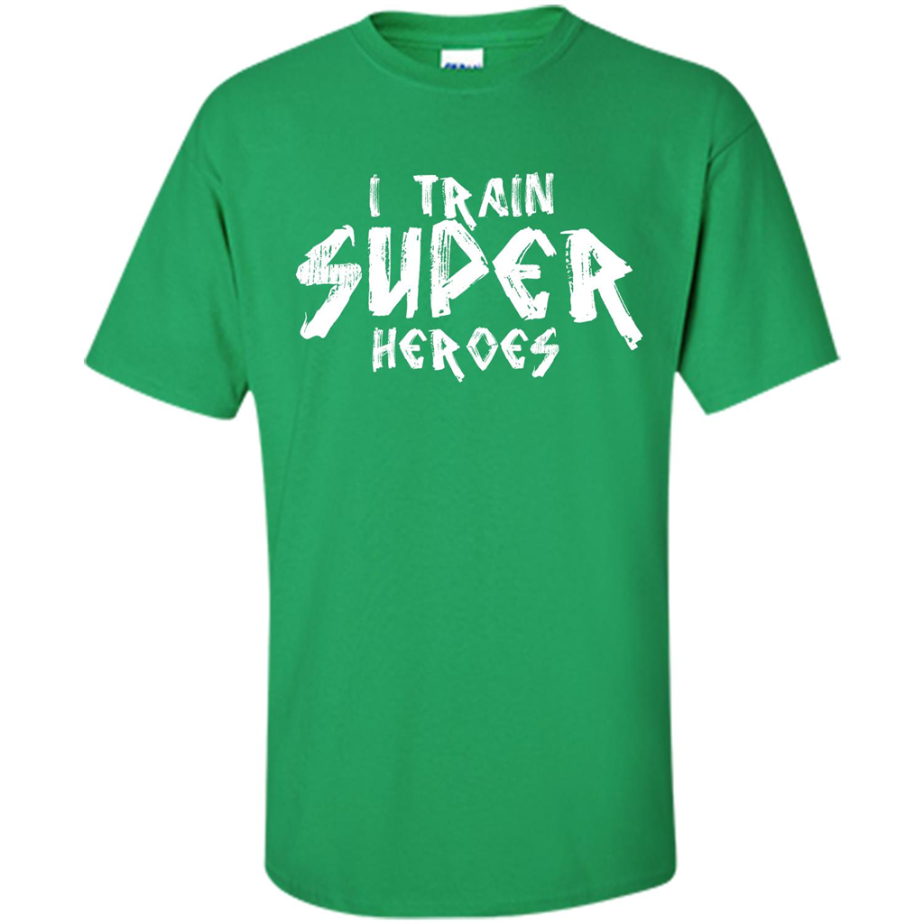I Train Super Heroes T-shirt Irish Green