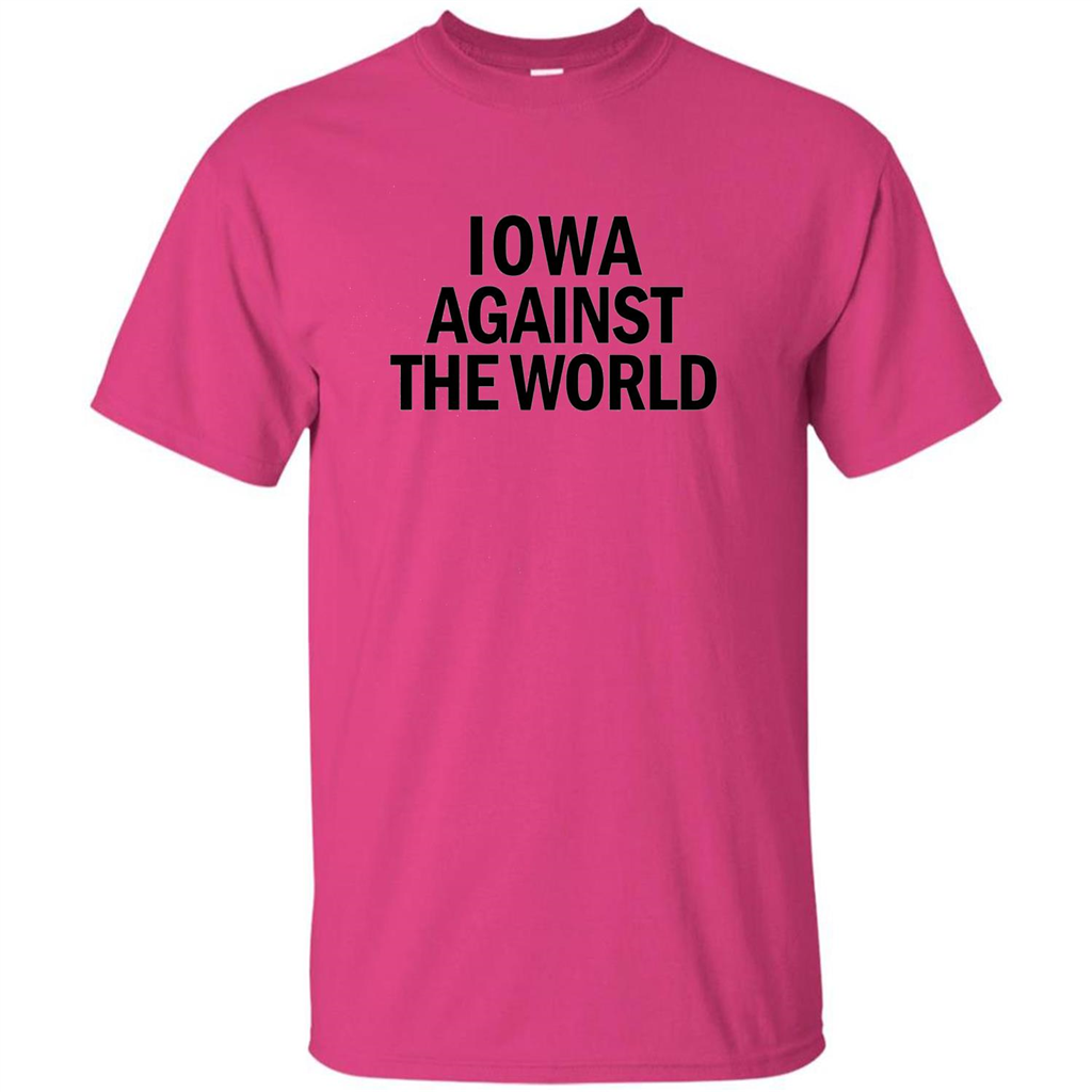 Iowa Against the World T-shirt Heliconia