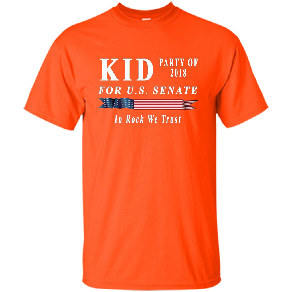 Kid For US Senate 2018 Election Shirt In Rock We Trust T-shirt Orange