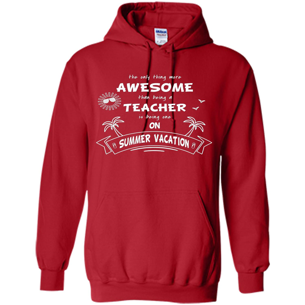 Teacher T-shirt Teacher On Summer Vacation Red