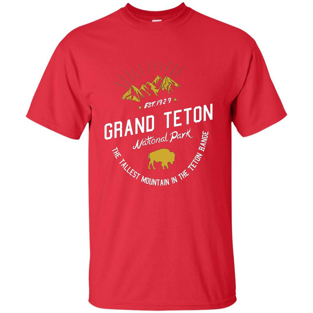 Grand Teton National Park T-shirt Red