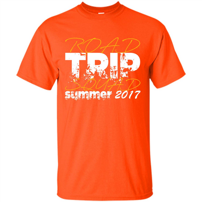 Summer T-shirt Road Trip Squad Summer 2017 Orange