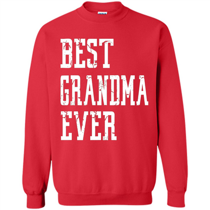 Best Grandma Ever T-Shirt - Grandparents Day T-shirt Red