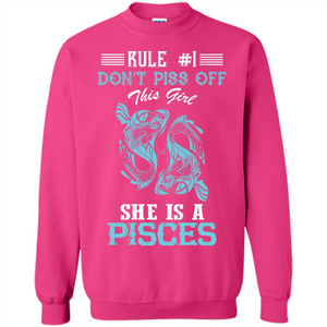 Pisces T-shirt Rule Dont Piss Off This Girl T-shirt