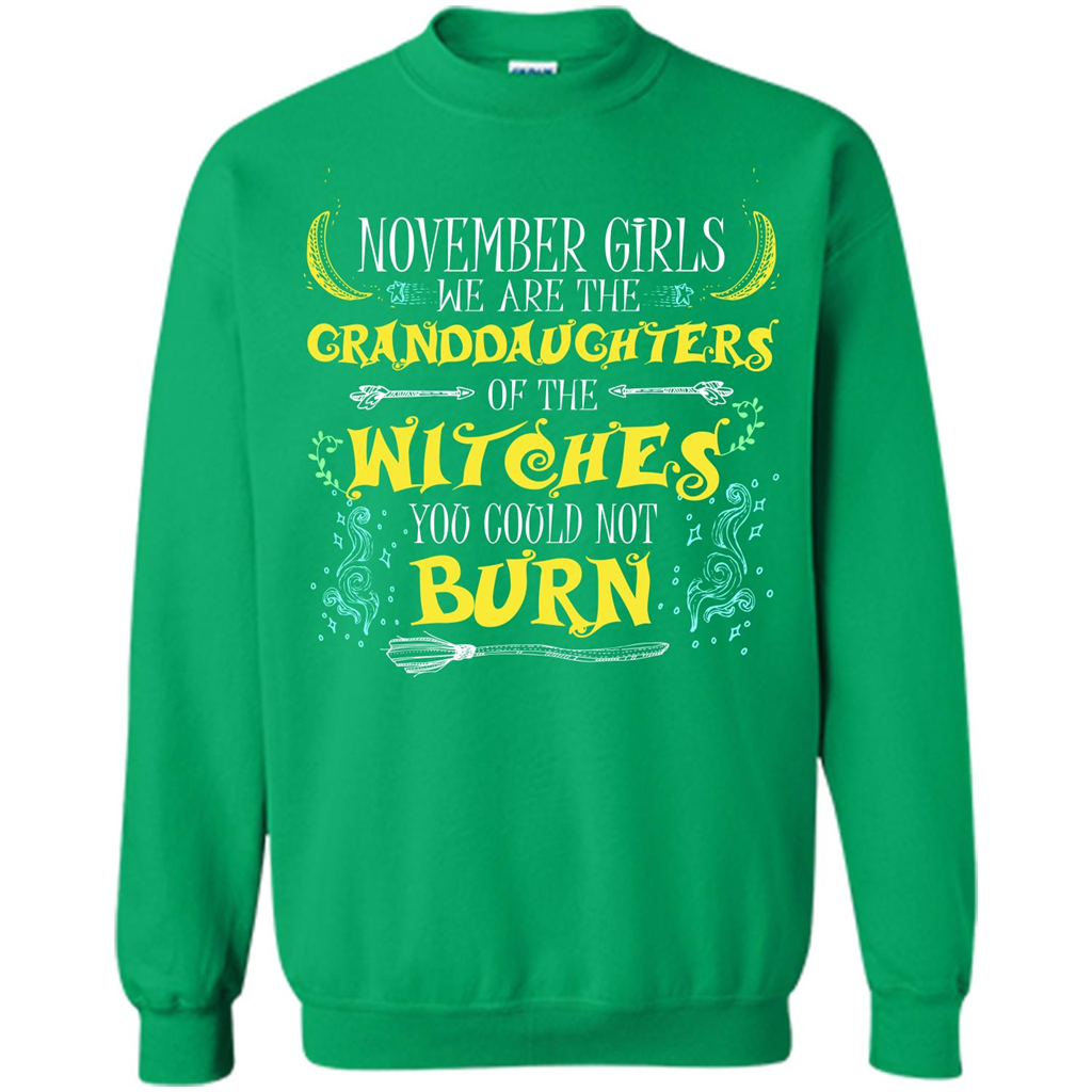 Halloween T-shirt November Girls T-shirt Irish Green