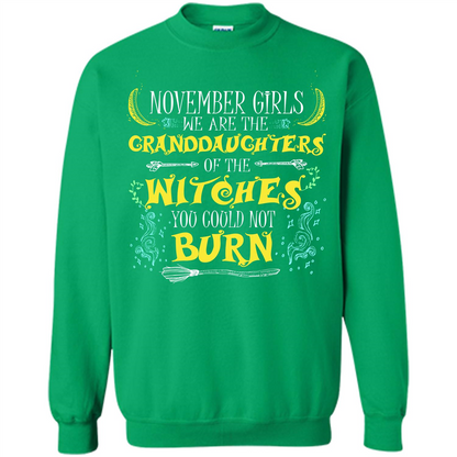 Halloween T-shirt November Girls T-shirt Irish Green