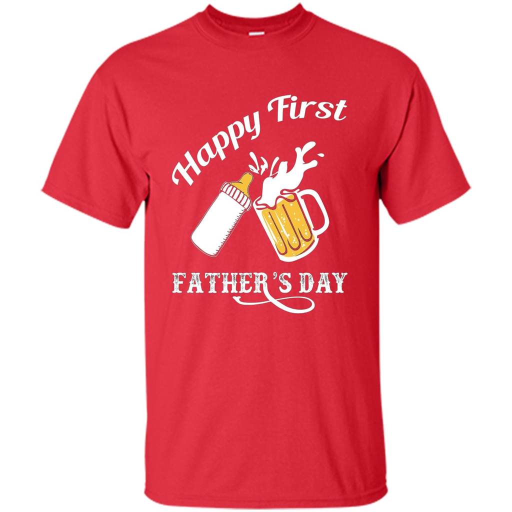 Happy First Father's Day T-shirt 2017 Red
