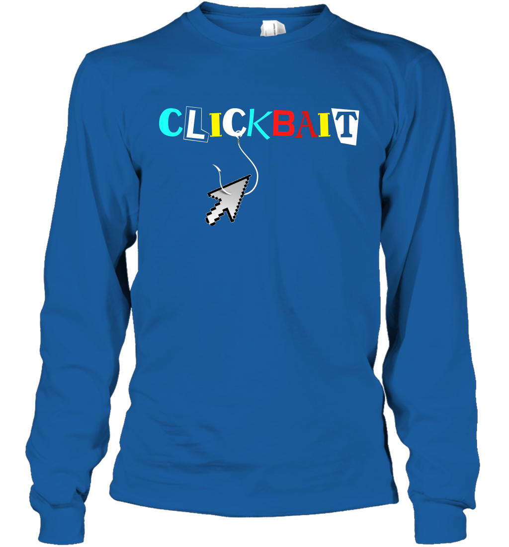ClickBait Fishing Shirt Long Sleeve T-Shirt Long Sleeve T-Shirt Royal