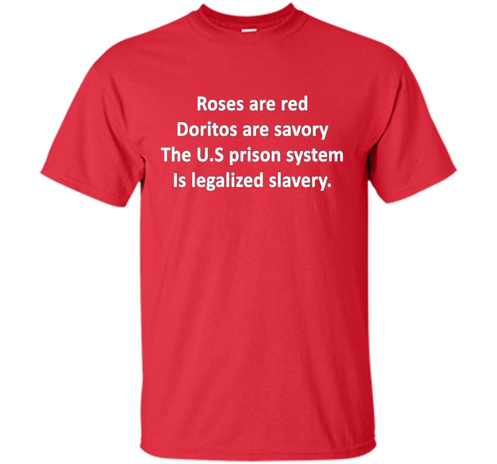 The U.S Prison System Is Legalized Slavery T-shirt Red