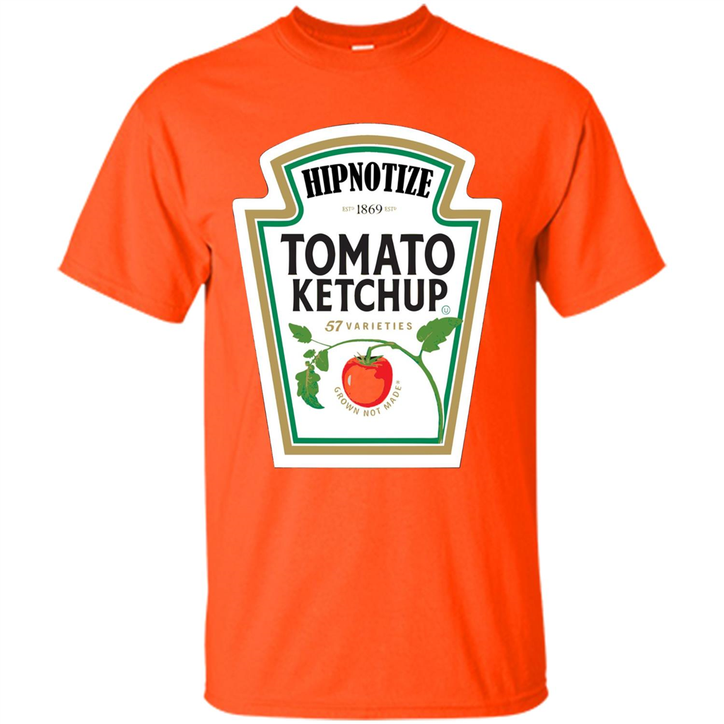 Ketchup Condiment Costume T-shirt Tomato Ketchup 57 Varieties Grown Not Made Orange