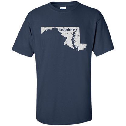 Maryland Teacher Home Style T-Shirt Navy