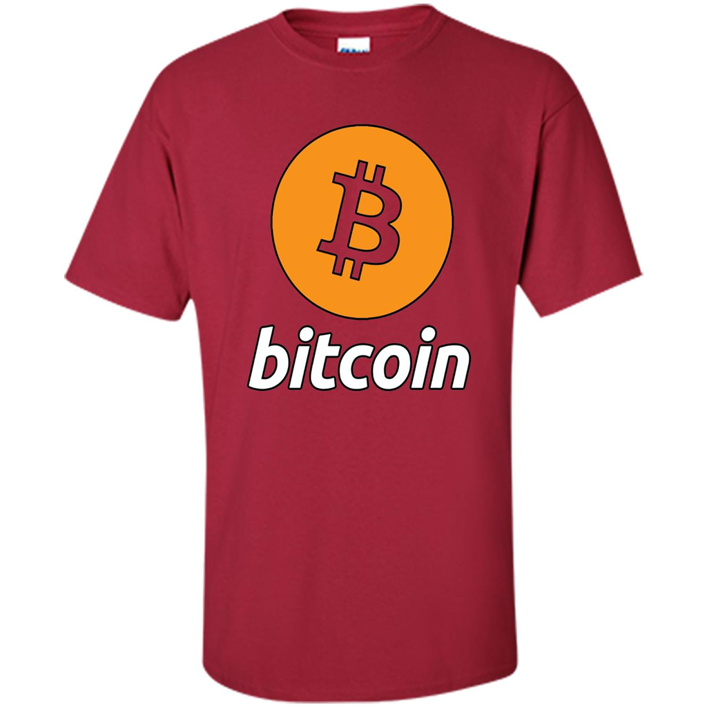 Bitcoin Logo Cryptocurrency BTC T-shirt Cardinal