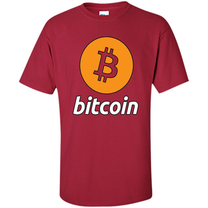 Bitcoin Logo Cryptocurrency BTC T-shirt Cardinal