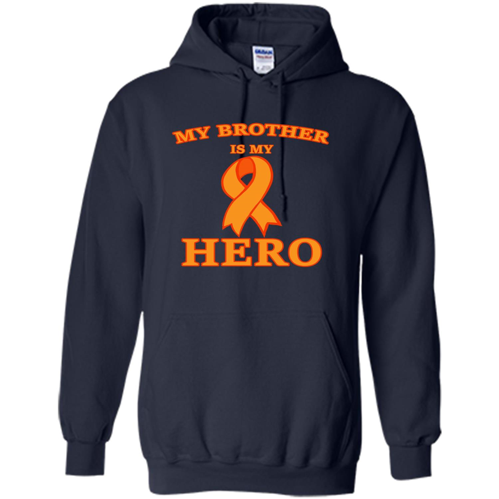 Cancer Awareness T-shirt My Brother Is My Hero Navy