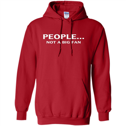 Introvert T-shirt Funny People Not A Big Fan T-shirt Red