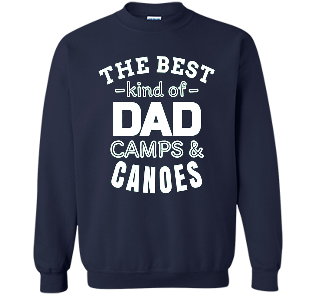 Men's Father's Day t shirt for Dad who camps and canoes t-shirt Navy