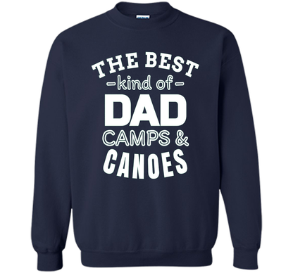 Men's Father's Day t shirt for Dad who camps and canoes t-shirt Navy