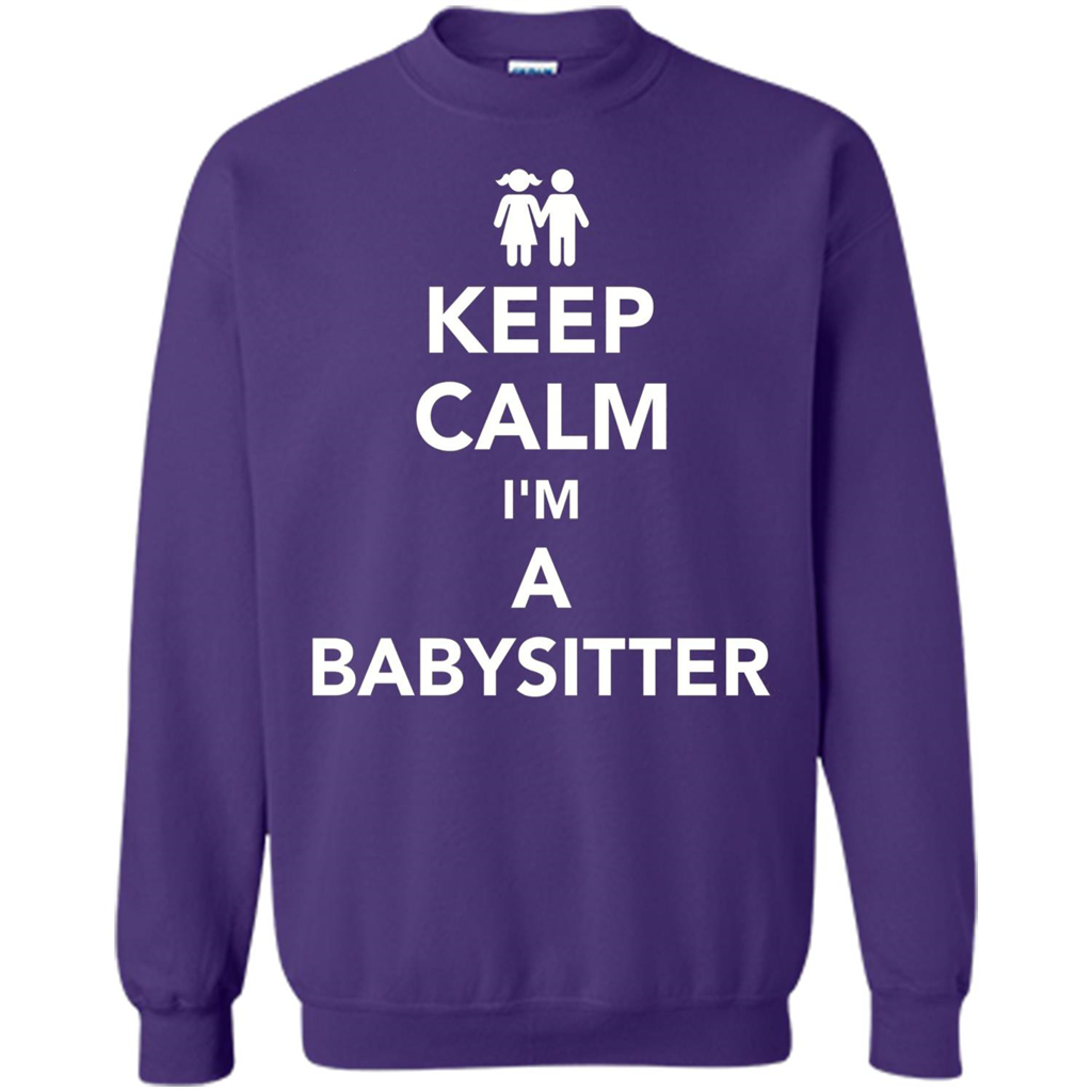 Keep Calm I'm A Babysitter T-Shirt Purple