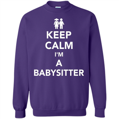 Keep Calm I'm A Babysitter T-Shirt Purple