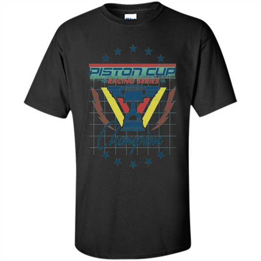 Love Car T-Shirt Piston Cup Racing Series Champion Black