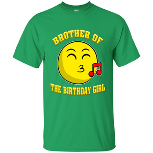 Brother Of The Birthday Girl Emoji T-shirt