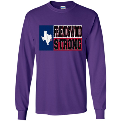 Friendswood Strong - Texas Flag - Friendswood Pride T-shirt Purple