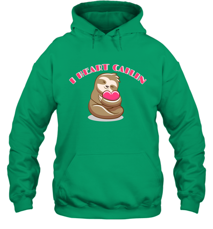 I Heart Cailin Sloth Shirt Hoodie Hoodie Irish