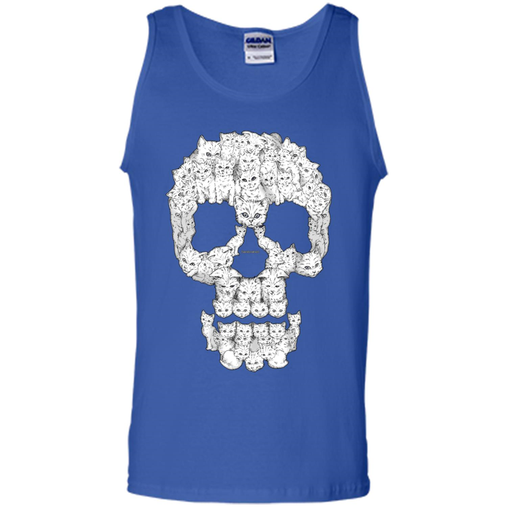 Skulls Are For Pussies Cats T-shirt Royal