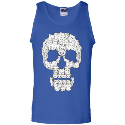Skulls Are For Pussies Cats T-shirt Royal
