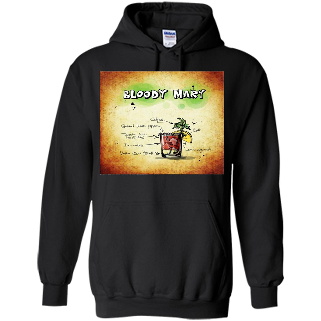 Bloody Mary Drink Recipe Alcohol Liquor Bartender T-shirt Orange