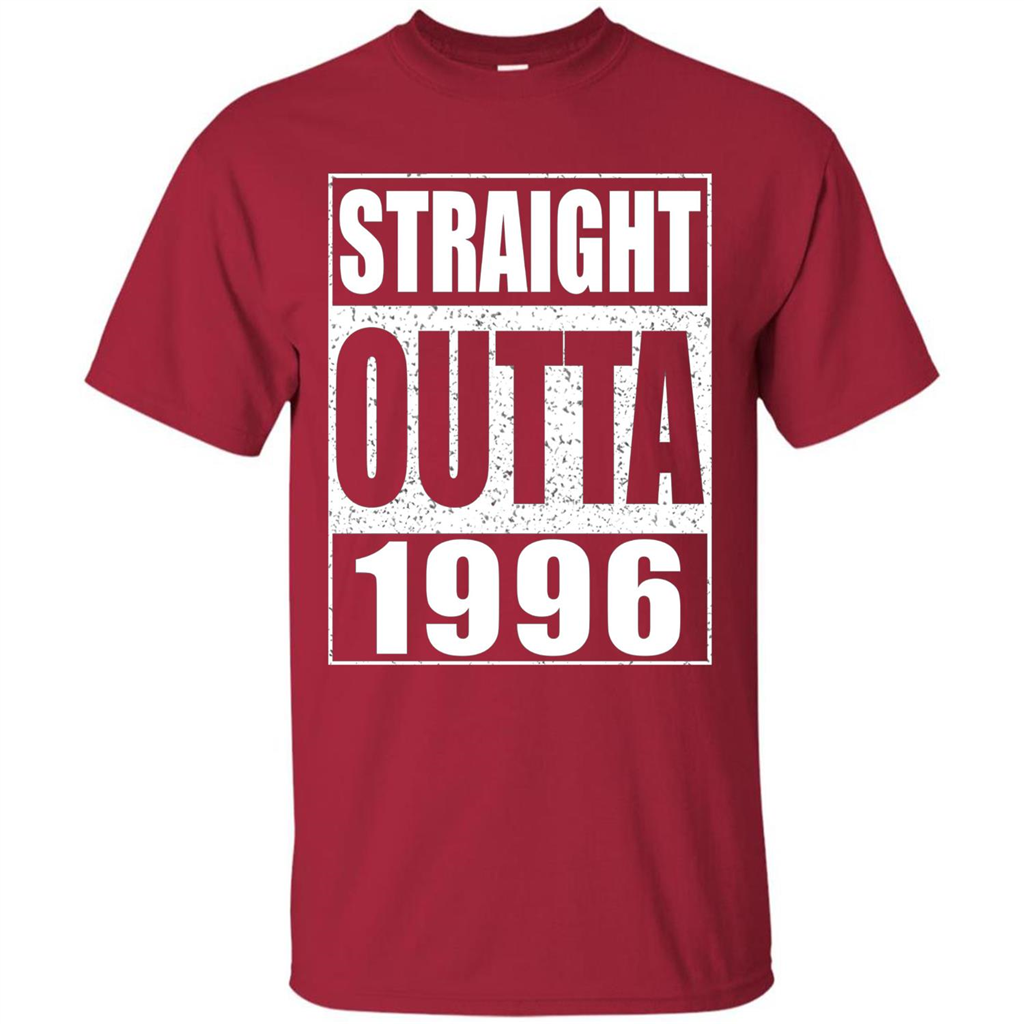 Straight Outta 1996 T-Shirt Born In 1996 Cardinal