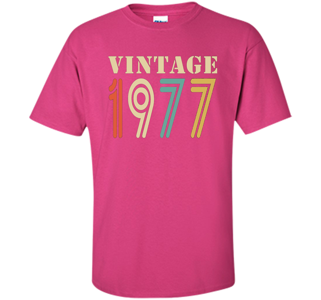 Vintage 1977 - 40th birthday gift shirt t-shirt Heliconia