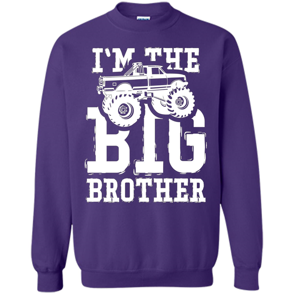 I'm The Big Brother Monster Truck T-shirt Orange