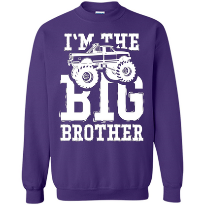 I'm The Big Brother Monster Truck T-shirt Orange
