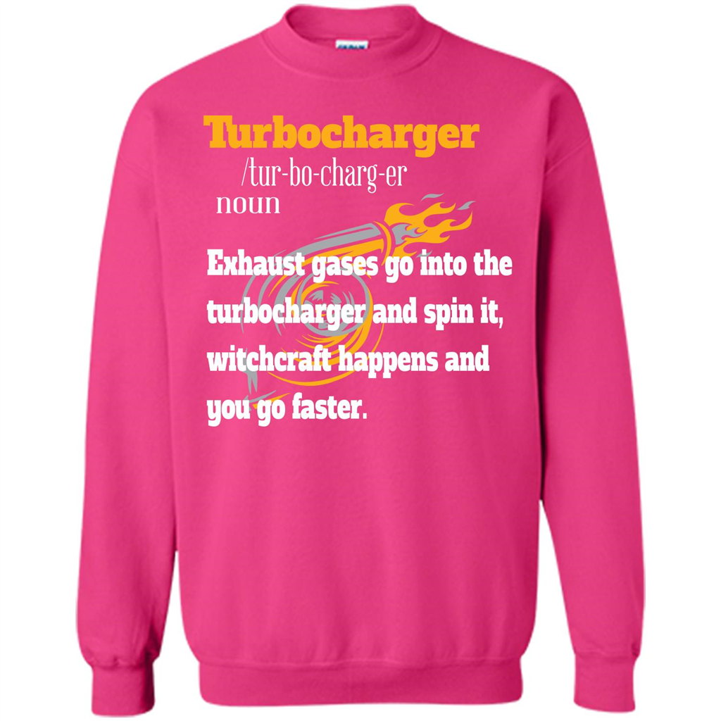 Car Lover T-shirt Turbocharger Exhaust Gases Go Into The Turbocharger Heliconia