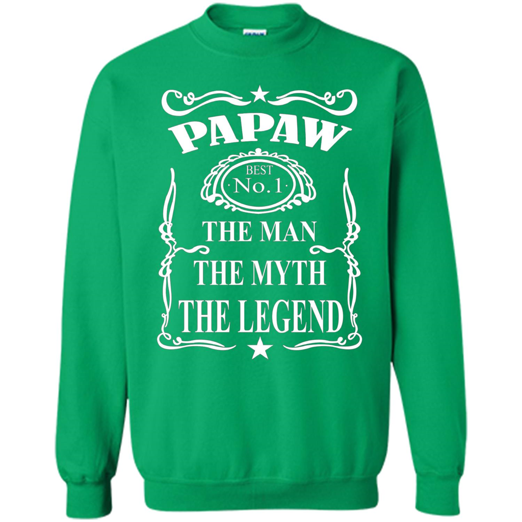 Fathers Day T-shirt Papaw The Man The Myth The Legend Irish Green