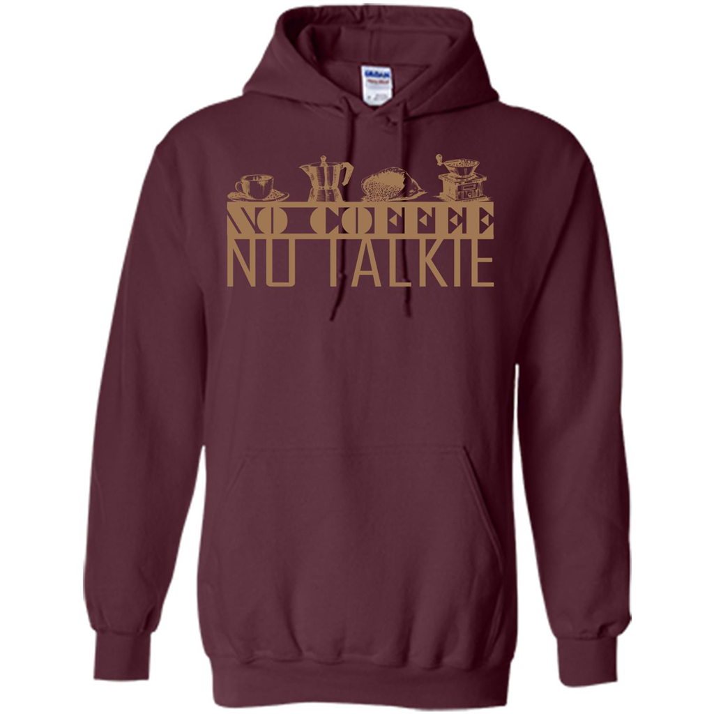 No Coffee No Talkie T-shirt Maroon