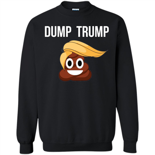 Dump Trump - Poop Emoji T-shirt Black