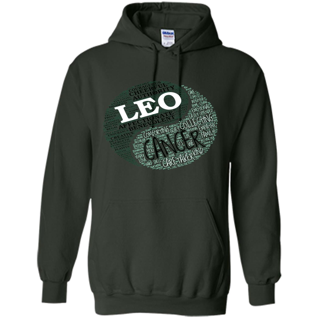 Zodiac Facts T-shirt Women Leo and Cancer T-shirt Forest Green