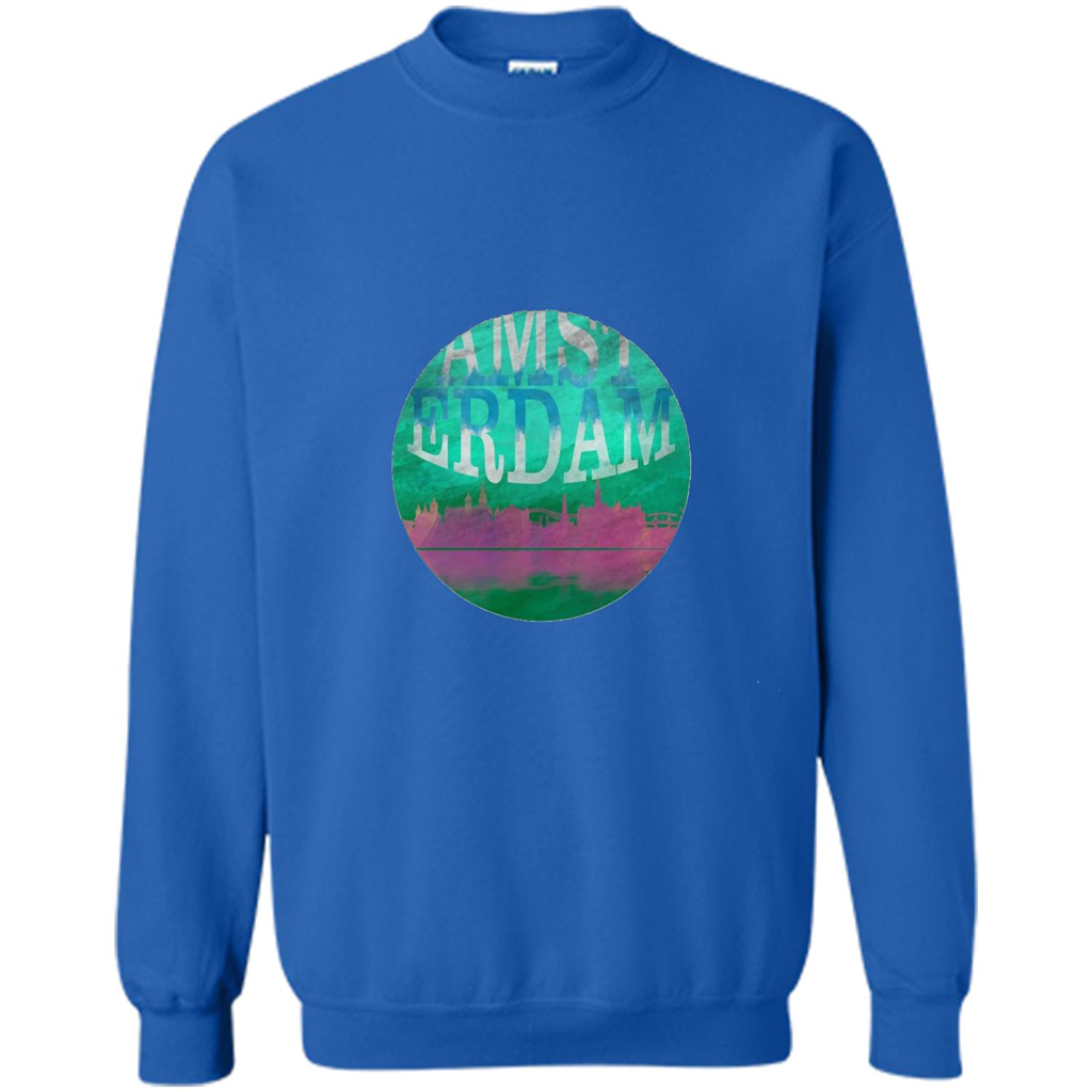 Amsterdam Skyline Horizon Sunset Love Netherlands T-shirt