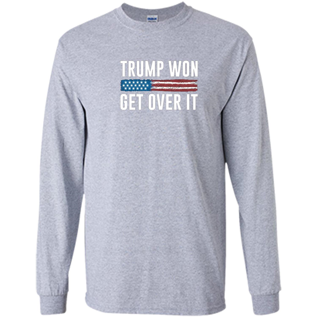 Trump Won - Get Over It T-shirt Sport Grey