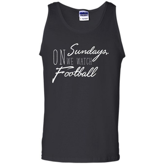 On Sundays We Watch Football T-shirt Black