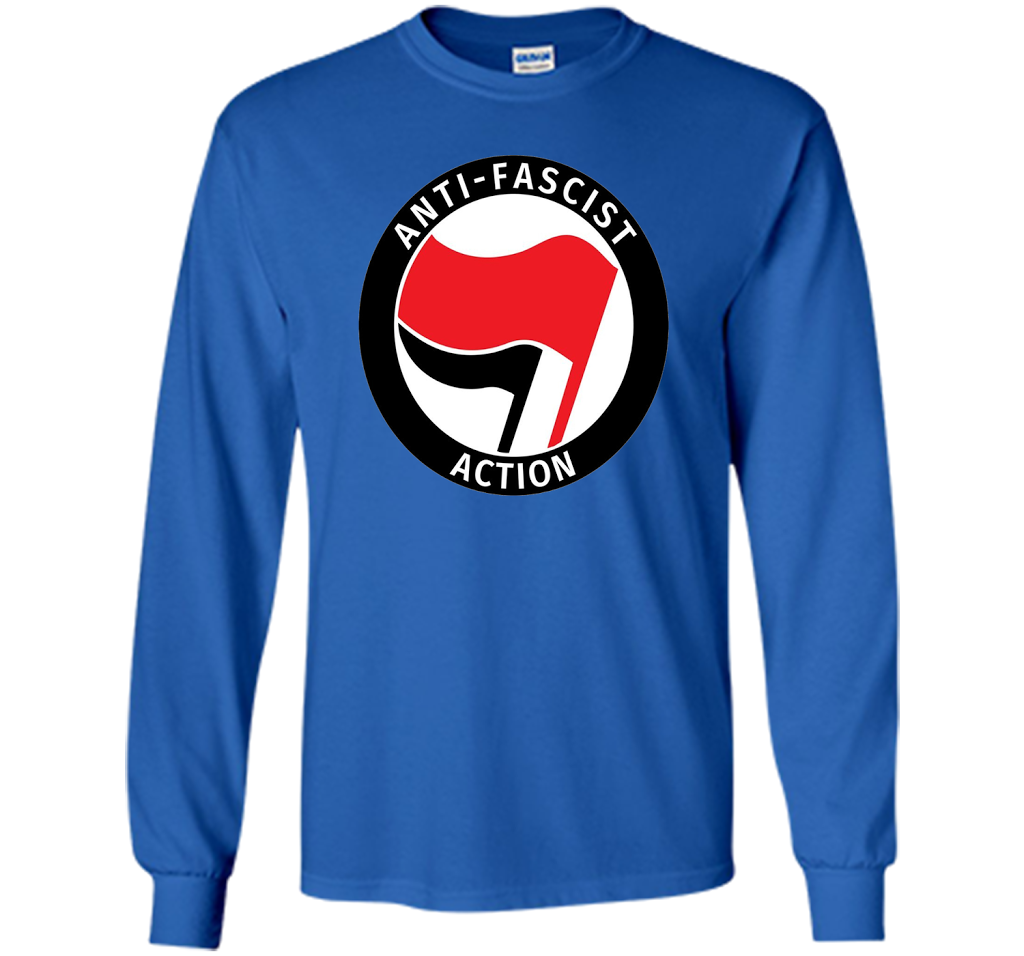 Antifa Logo Antifa Flag Anti Fascist T-shirt Royal