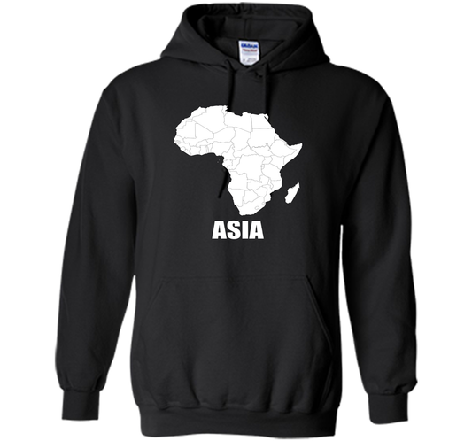Africa Asia Funny T-shirts - Humor TT-shirt Black